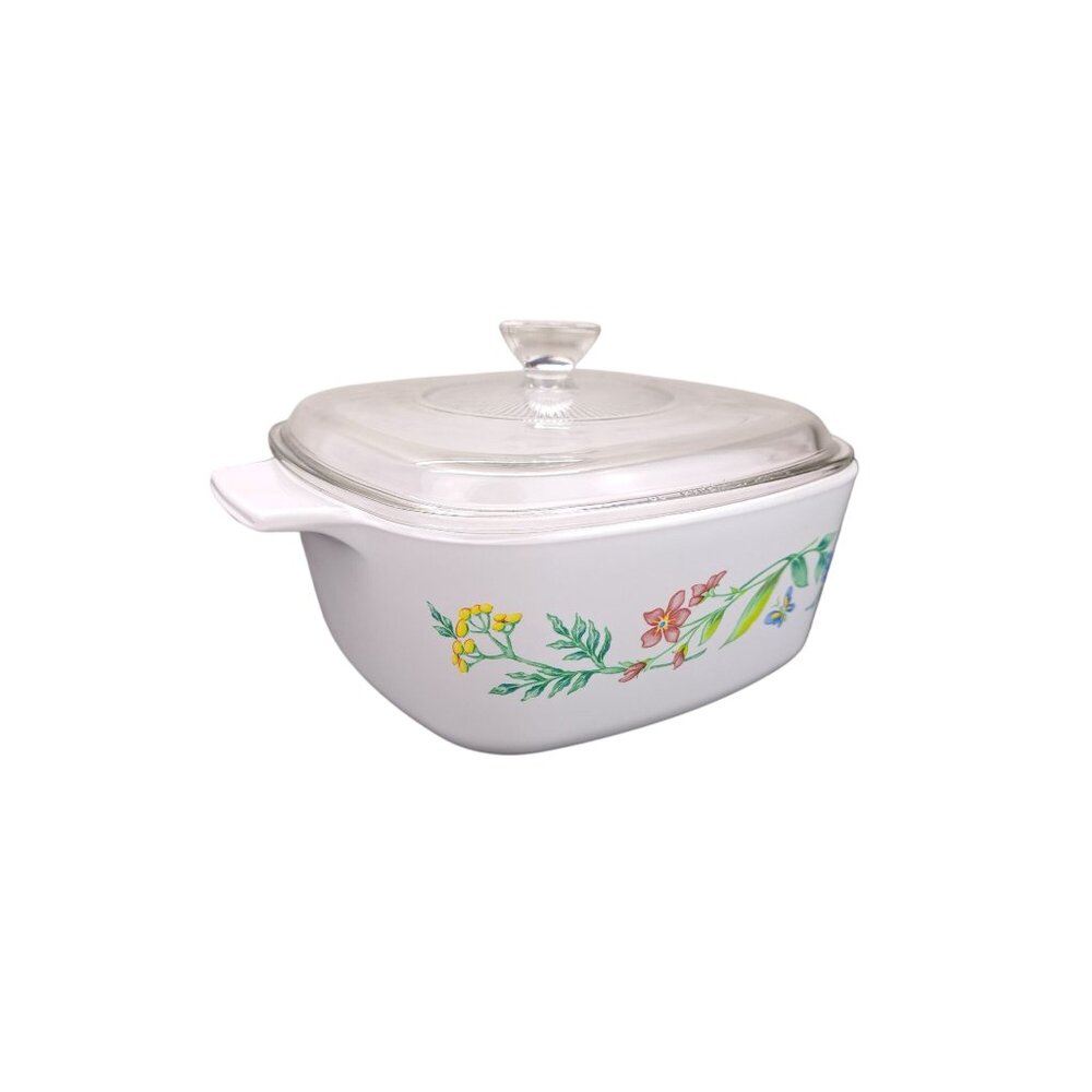 Vintage CorningWare My Garden A-1.5L Casserole Dish Glass Lid Included 1.5 Liter - Picture 3 of 16